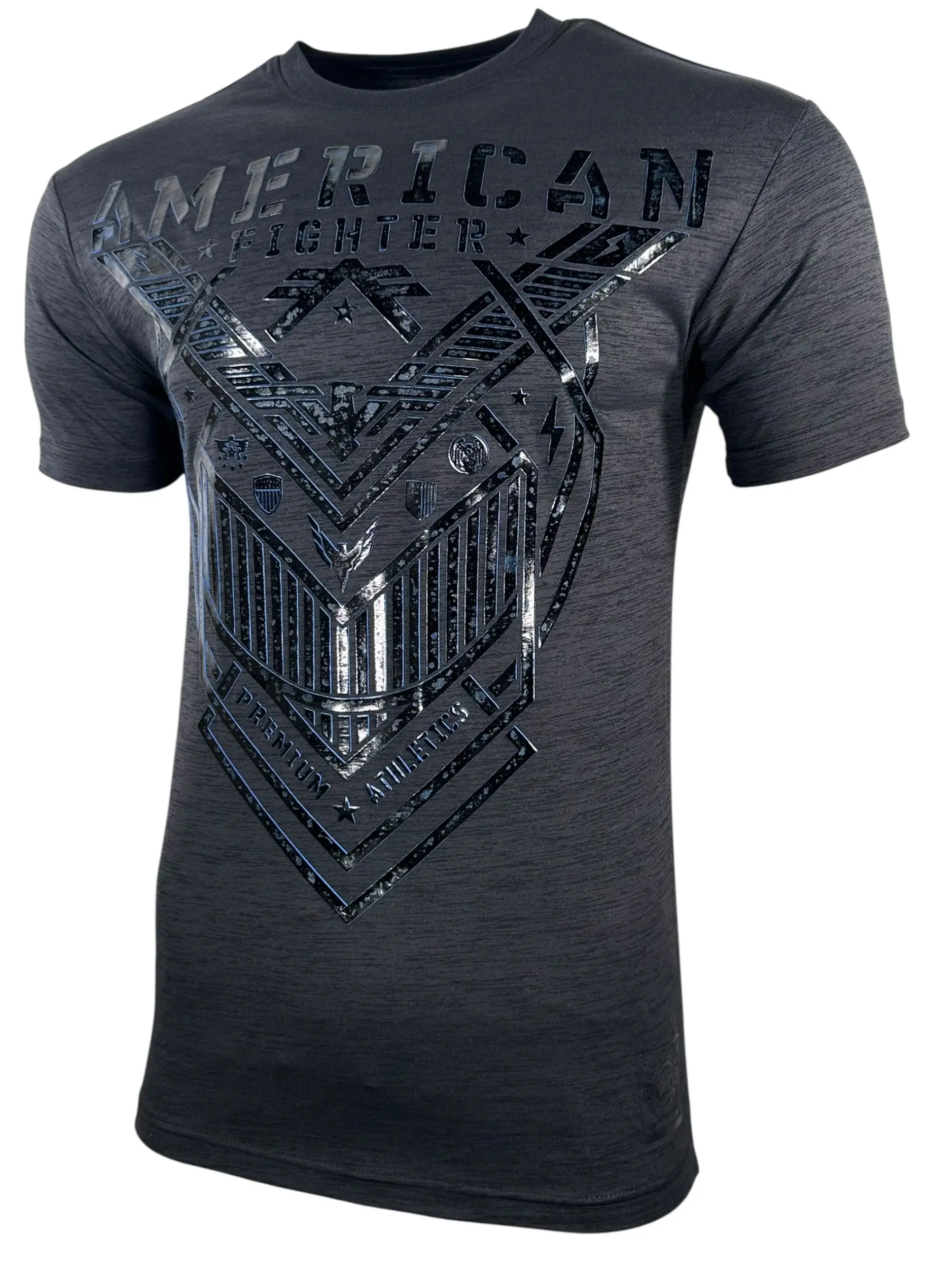 American Fighter Men's Cotton-Polyester Graphic Short-Sleeve Casual Tee, Menswear Top, Men's T-Shirts, Shortsleeve, Tshirt, Fashion Apparel, Athletic, Round Neck, Heat Transfer, Graphic Print, 2X, Good Graphic Tees, Casual Fit