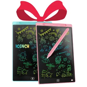 10” LCD Doodle Board for Kids – Colorful Drawing Tablet, Toddler Travel Toy, Perfect Christmas & Birthday Gift for Ages 3-6 Pink Writing Pad Portable Screen Wireless