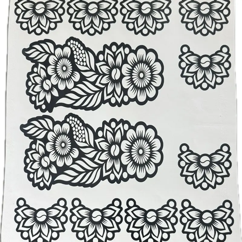 Henna Paper Stencils - Full Hand Temporary Henna Tattoo Paper Stickers, Unique Patterns, Suitable for Parties, Festivals, Paper Sticker