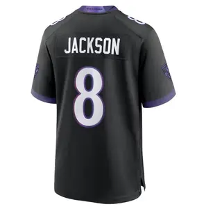 Purple & Black Football Jersey Style Shirt #8 Sports Fan Game Day Tee Unisex | Black Purple Football Jersey Inspired Shirt No.8 Sports Fan Gift for Men Women