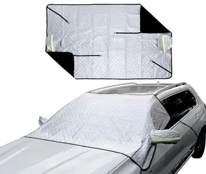 Thick Weather-Resistant Car Windshield Snow Cover - Front Window Protector for Snow, Ice, Hail (Small/Large)