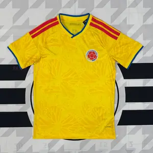 2526 World Cup Colombia Home Yellow Short-Sleeve Soccer Jersey