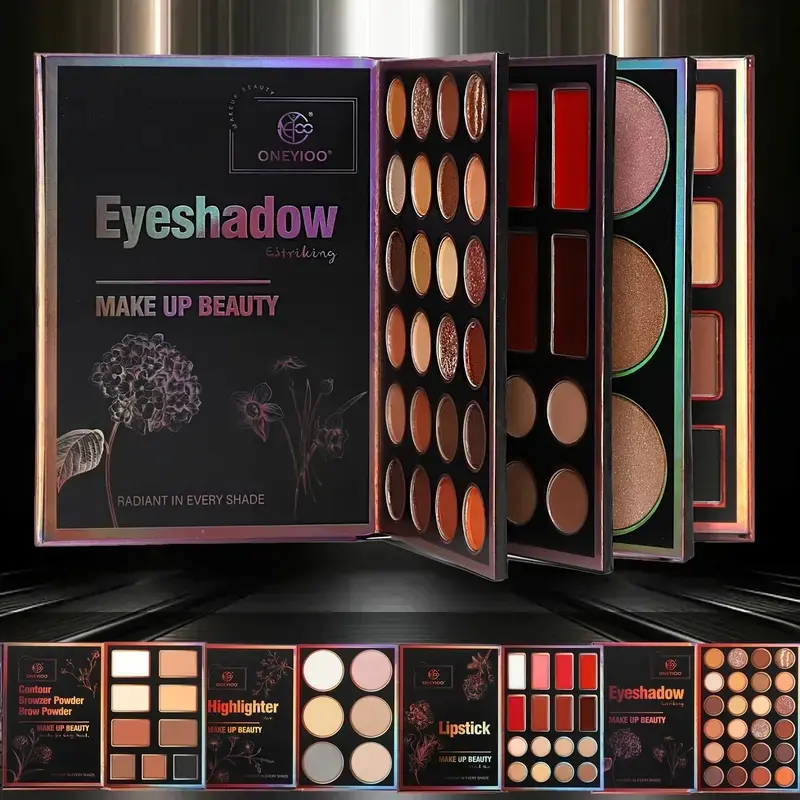 55 Color Makeup Palette Set, All-In-One Eyeshadow Highlighter Blush Lipstick, Waterproof Sweatproof, Ideal for Beginners & Professionals, Beauty Sets, Makeup Sets