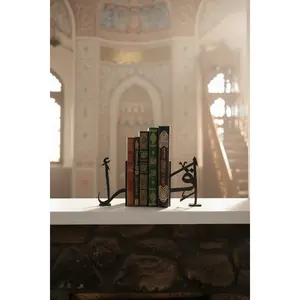 Islamic Bookends – Iqraa Arabic Calligraphy Book Holder | Muslim Home Decor | Ramadan Gift