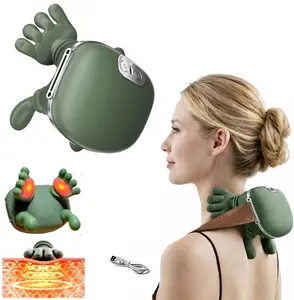 Nw 2Lbs Hand Neck Massager with Fingers – Bionic Heated Deep Tissue Massage for Shoulder & Cervical Relief, Relax Muscle Tension, Hands-Free & Portable