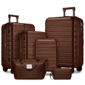 Luggage Sets 6 Piece with Duffel Bags, Hardside Expandable Suitcases with Spinner Wheels