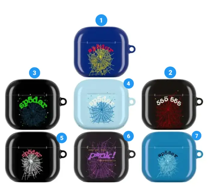 [Y2K Streetwear Style] Spider Web AirPods Case for AirPods Pro 3/2/1 & AirPods 4/3/2/1, Dark Gothic Web Graphic Soft TPU Shockproof Protective Cover, Wireless Charging Compatible, Trendy Alt Fashion Gift