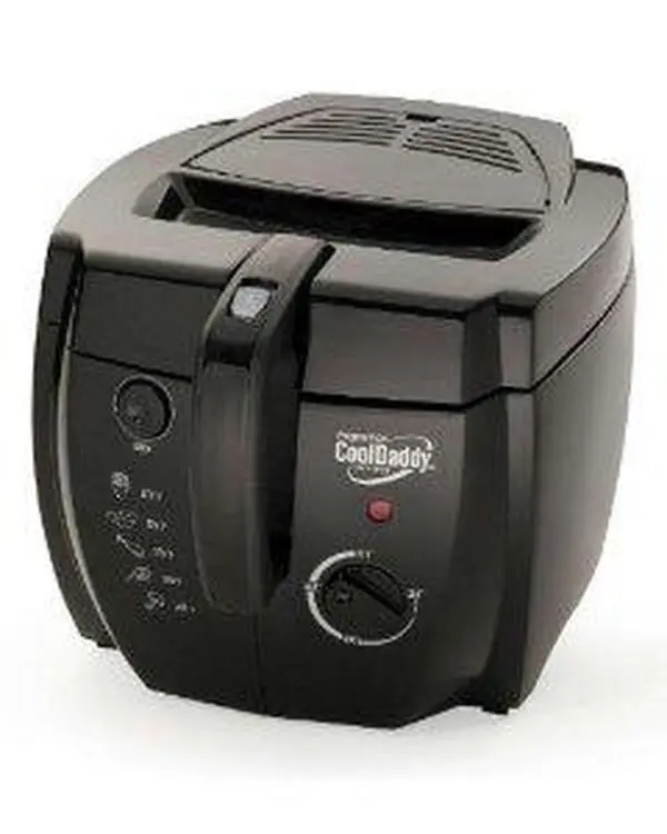 National Presto Industries 05442 Cool Daddy Cool Touch Deep Fryer - Adjustable Thermostat, Non-Stick Insert Pot, Large Viewing Window, Locking Cover (Non-Stick Insert Fryers)
