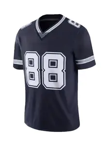 【Plus Size】 Colorblock Number "88" Stitched Rugby Jersey, Loose Sporty Breathable Short Sleeve T-shirt for Men, American Football Jersey, Sports Top