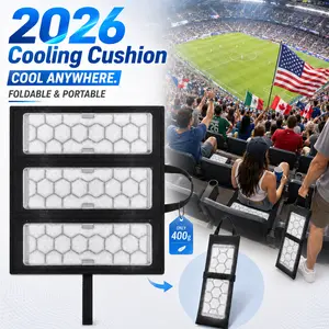 3-Fold PCM Cooling Cushion with Handle & Non-Slip Back, 3-Piece Removable Inserts for Summer Outdoor, Stadium, Camping & Office, 2026 Summer Sports Games