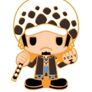 One Piece Trafalgar D. Law Thick Rubber Charm Keychain