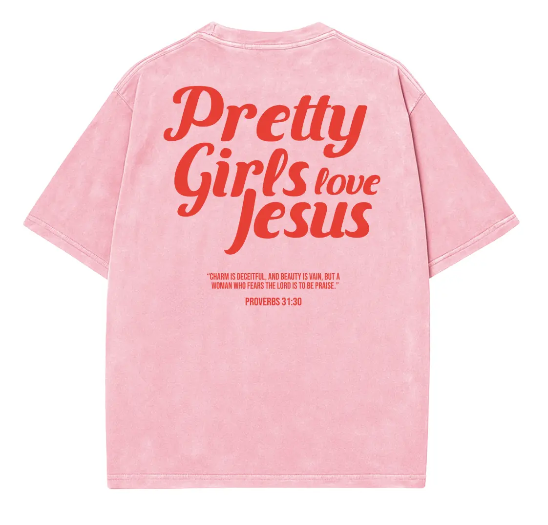 Pretty Girls love Jesus Red Shirt, Christian t shirts, Vintage I Love Jesus Shirt, Jesus design 2025, Gift For Men And For Women, Gift Love Jesus, Full Size, Full Color Womenswear