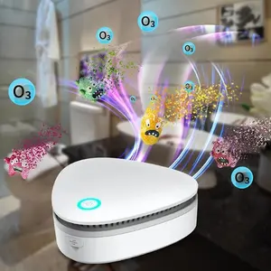 Small Portable Ozone Machine, Smoke Odor Purifier, Home Air Purifier, Tabletop Air Purifier, Quiet Operation, Ideal for Home, Car, Refrigerator, Shoe Cabinet, Compact Design