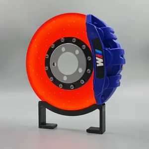 Car Brake Caliper Model Night Light, Rechargeable Desk Atmosphere Lamp, Creative Auto Decor for Bedroom