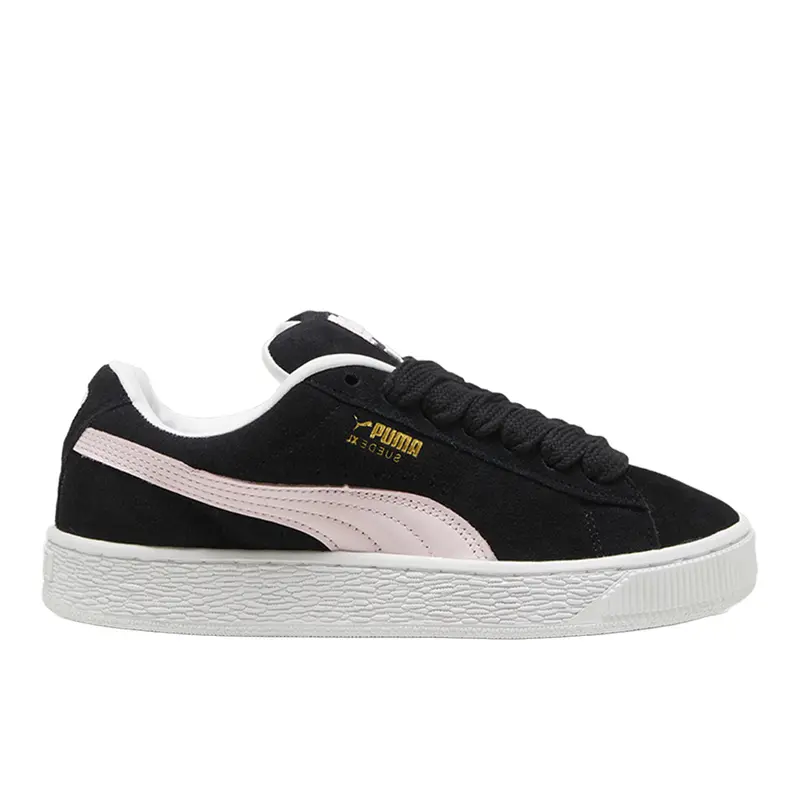 PUMA Womens Suede Xl Lace Up Sneakers Shoes Casual - Black, Pink