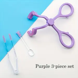 3pcs Silicone & Plastic Contact Lens Wear Set - Aromatic-Free, Includes Applicator and Eye Dilator, Essential Eye Care Tools for Easy Insertion and Removal