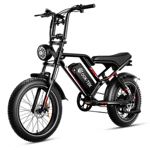 S8 Adult Mountain Electric Bike, 1000W Motor, Dual Suspension System, 48V 17.5Ah Rechargeable Battery, 20-Inch Fat Off-Road Tires, Long-Lasting Range for Extended Rides, Ideal for Mountain Off-Roading & Urban Commuting