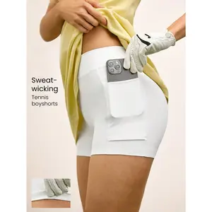 GLOWMODE Modal Gusset Swing Smart Sweat-Wicking Quick-Drying Side Pockets Anti-Slip Grips Tennis Boy Shorts Tennis Golf Pickleball Daily Active Wear