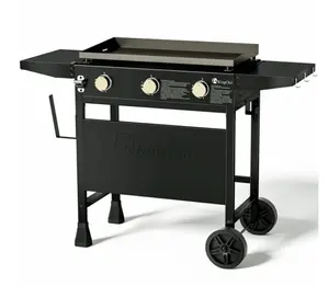 3-Burner 28" Propane Griddles Outdoor Flat Top Gas Grill Griddle for Camping, Tailgating, BBQ, Parties, Backyard & Patio