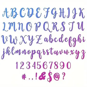 Metal Cutting Dies for Numbers, Embossed Letter Designs, Alphabet Symbols & Templates, Perfect for Scrapbooking and Card Making Projects