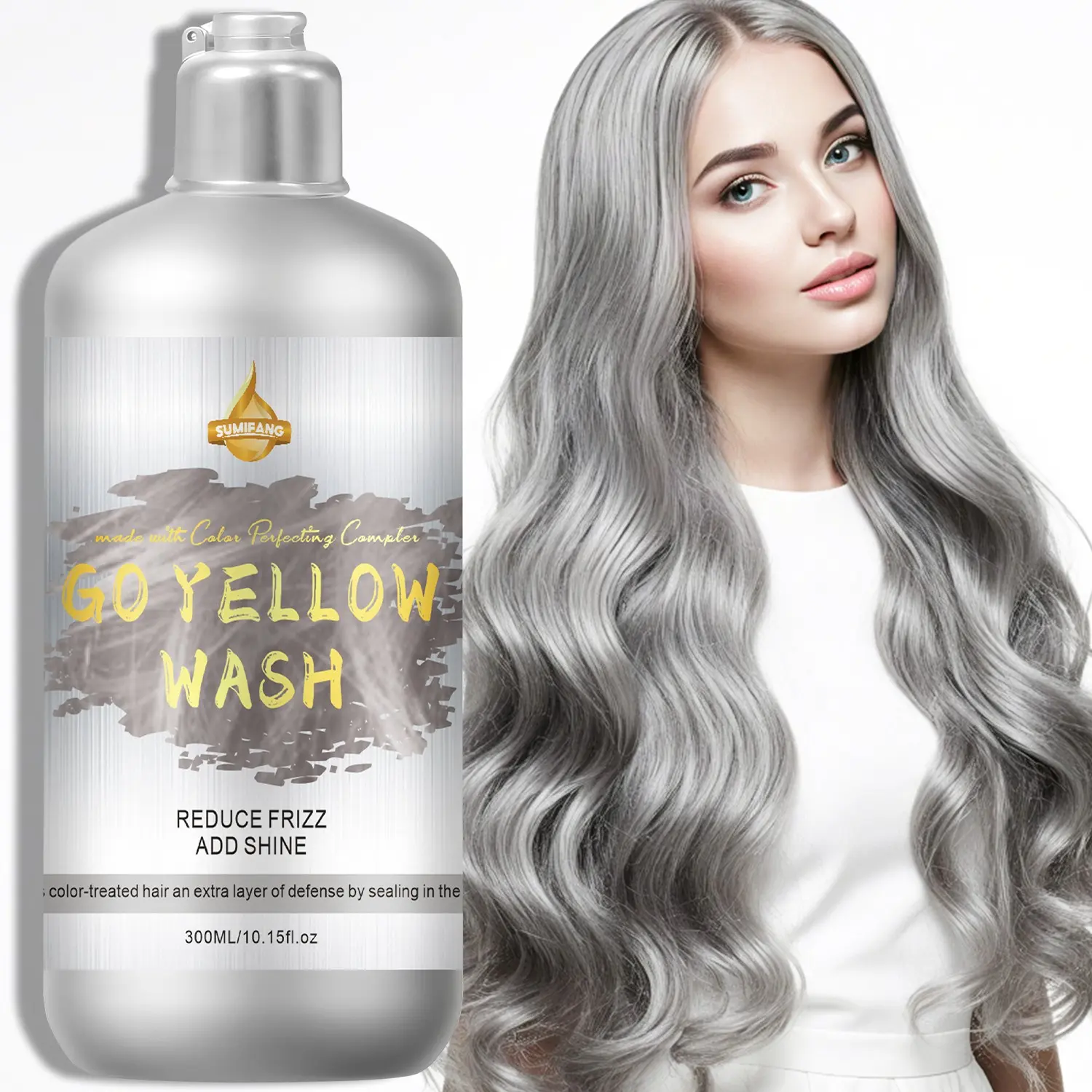 Removal Color Locking Shampoo, Toning Shampoo, Neutralizes Tones, Reduces Frizz, Adds Shine, Protects Dye-Processed Hair, Haircare, Hair Care Products, 300ML