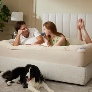 【BEDLORE】Thick Fitted Sheet Mattress Pad, Fluffy Pillow Top Comfort Layer, Cooling & Soft Design with Deep Pockets (Fits 6–18 Inch Mattresses), Ideal for Bedroom & Home Use