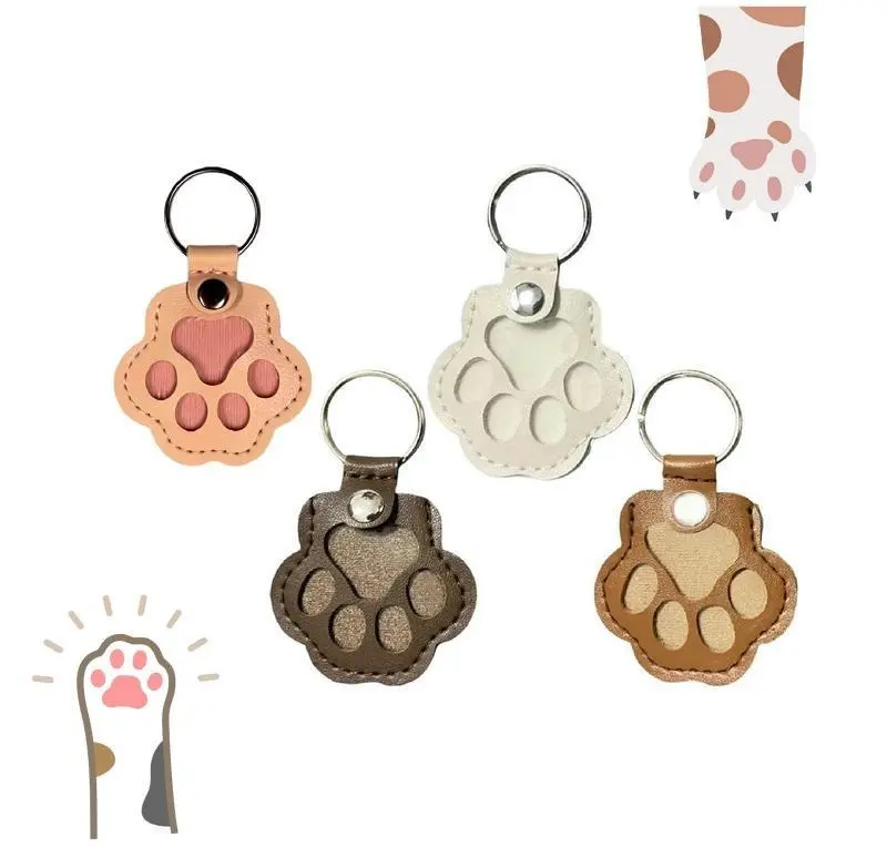 Pet Hair Storage Keychain Dog Hair Keychain Unique Memorial Collection Keychain Pet Memorial Gifts for Bag Purse Paw Charm Key Holder