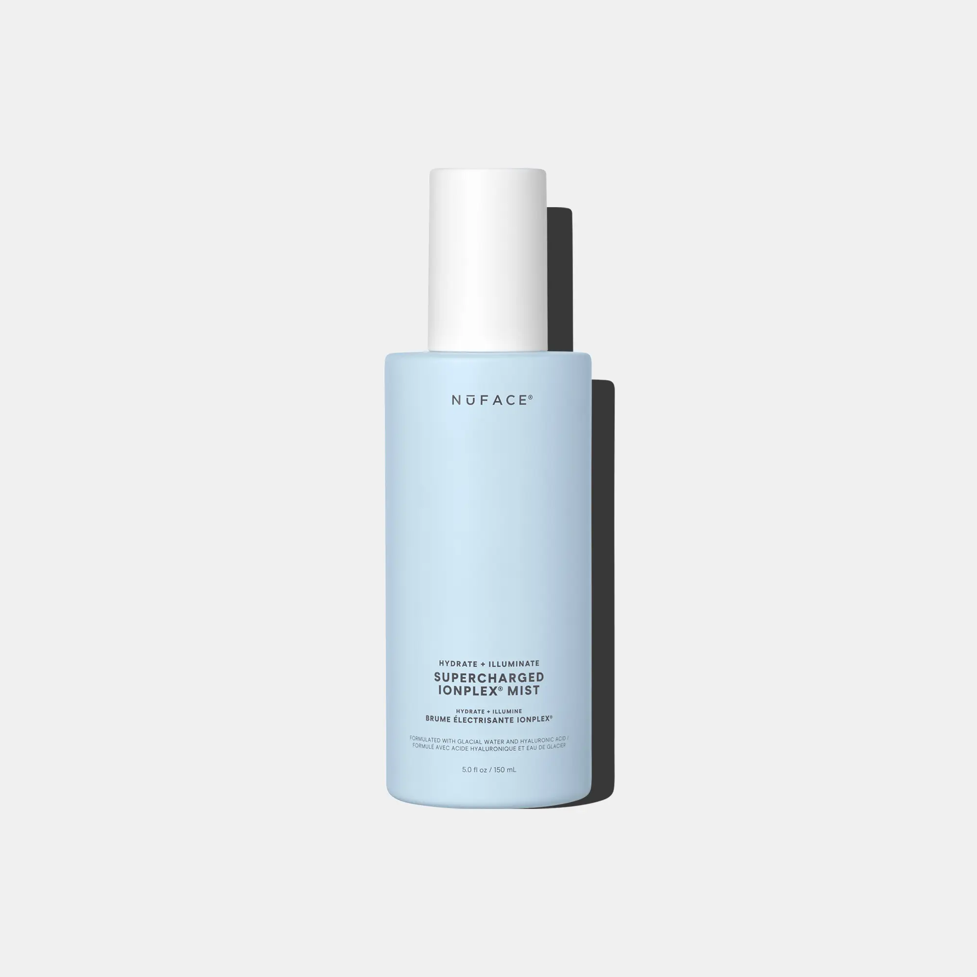 NUFACE Supercharged IonPlex Facial Mist - 3-in-1 Ultra-Fine Hydrating Face Mist & Pore Minimizer with Hyaluronic Acid + IonPlex Technology to Lock in Moisture and Enhance Microcurrent Treatment