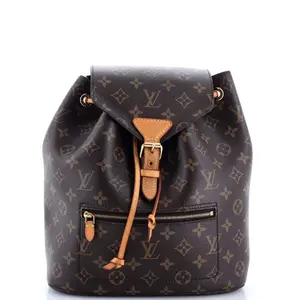 Pre-owned Louis Vuitton Canvas Coated Backpacks Montsouris NM Backpack Monogram Canvas PM by Rebag