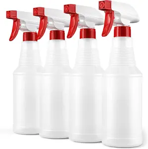 LiBa Spray Bottles Refillable Empty Spray Bottles for Cleaning Solutions, Hair Spray, Watering Plants, Superior Flex Nozzles, Squirt, Mist Sprayer, Bleach/Vinegar/Rubbing Alcohol Safe