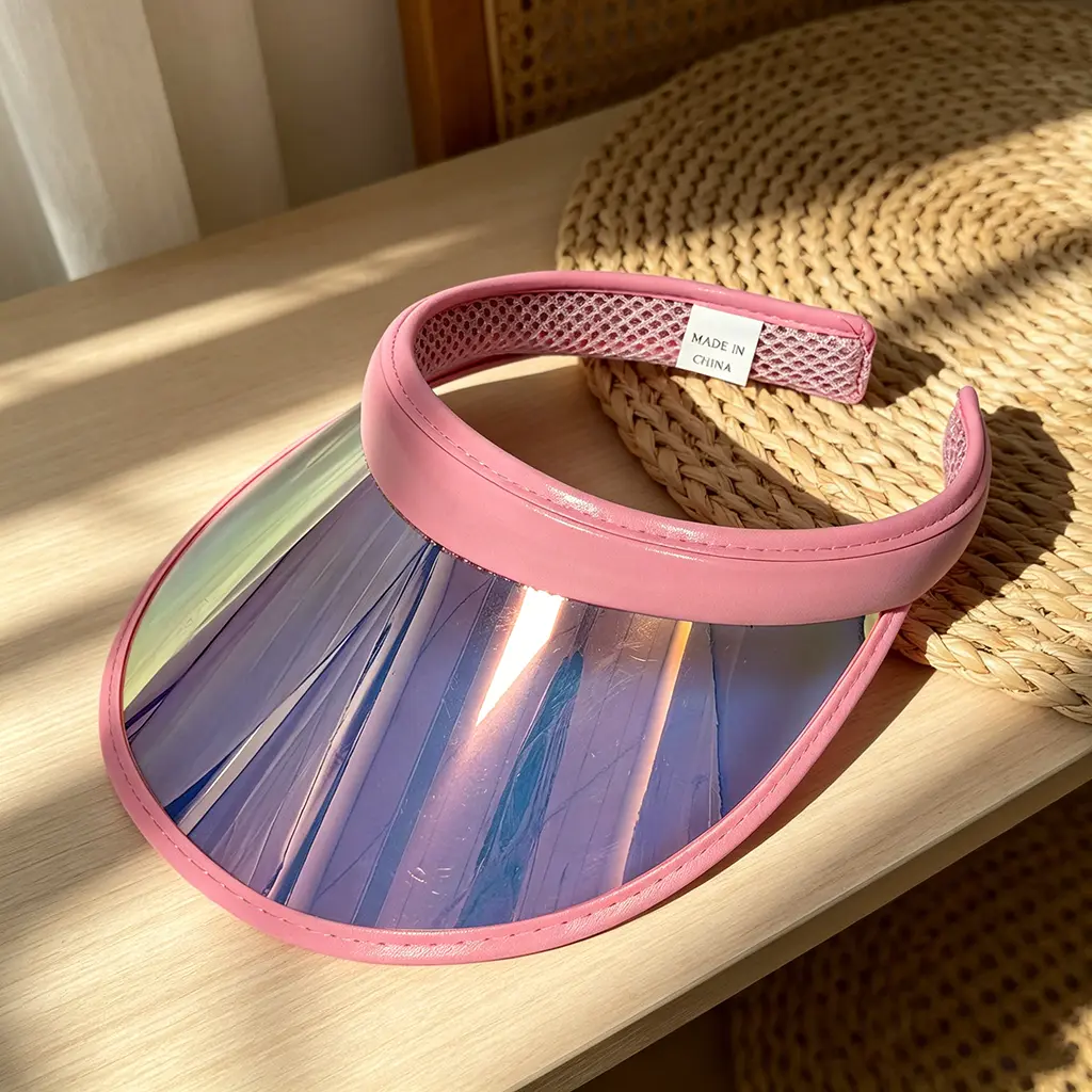 Mirrored Lens Sun Visor, Full UV Protection Sun Hat, Breathable Mesh Headband Visor Cap for Women Outdoor Activities, Accessories For Women, Headbands For Women Hiking Hat