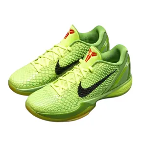 Kobe 6 Proto Grinch 2020 Sneaker in Iconic Christmas Green/Red.  Mamba Mentality!
