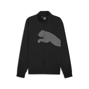 PUMA Mens Train Cat Woven Jacket Training Athletic Outerwear Casual Full Zip - Black