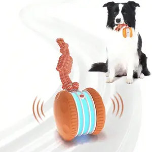 Interactive Dog Toy, Automatic Moving Dog Ball, Automatic Rolling Ball, USB Rechargeable Pet Electric Toy, Stress Relief Training Ball, Random Style, Buzz Ball, Calming