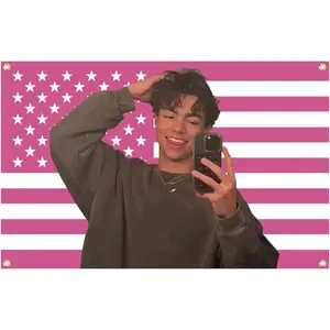 3x5 Ft Malachi Barton Flag ,Pink american malachi barton flags Tapestry,Funny poster For College Dorm Room Decor,Outdoor Parties, Gift,Tailgates Yard,Poster for Bedroom Decoration,Four Brass Grommets bedroom decor Home Textile