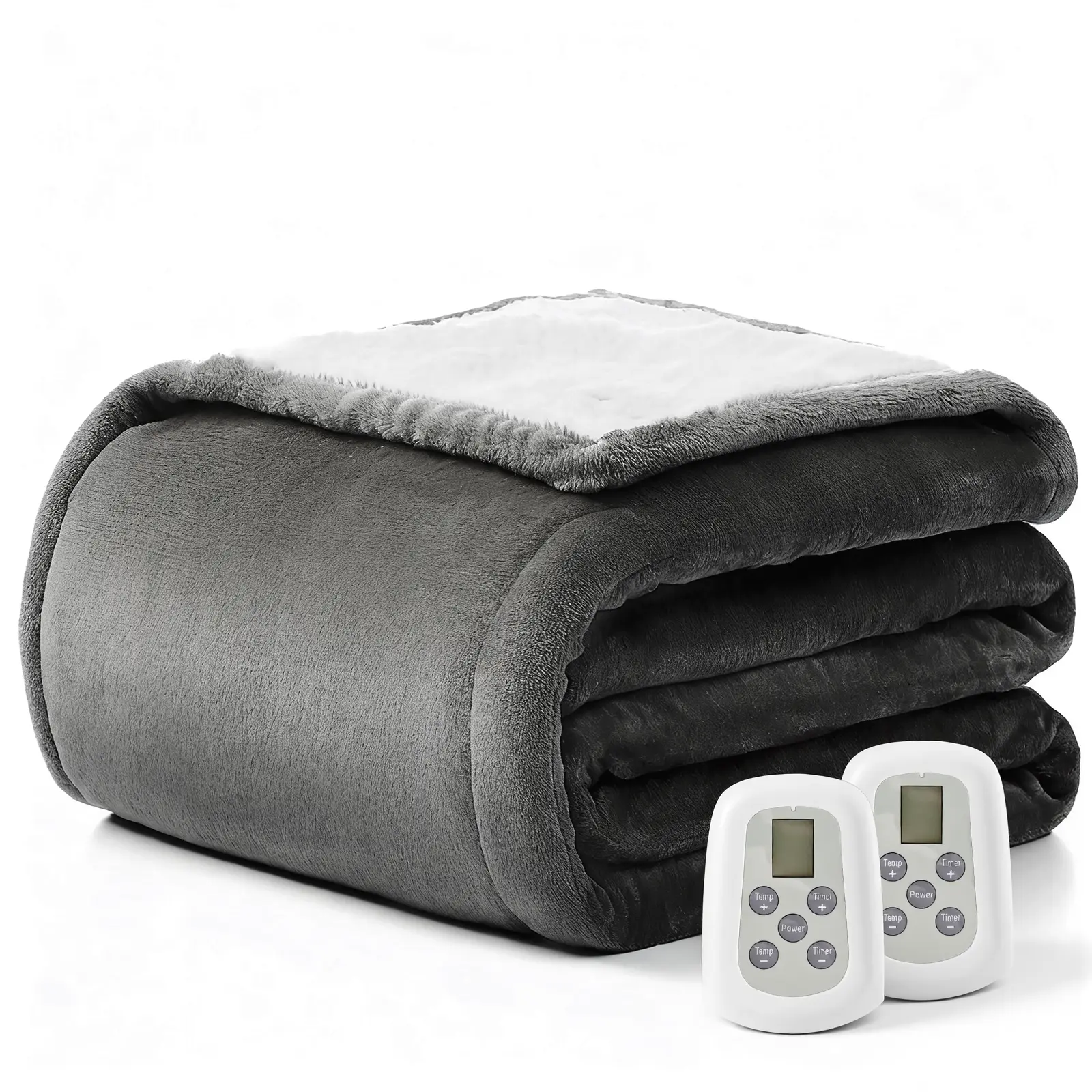 Kozeewarm Heated Blanket Electric with Controller Heat Levels Auto Off  Winter warmth Size：50x60 84x90 90x100 Ultra Soft Warm Cozy Winter Comfort Over heat Protect Extra Long Cord