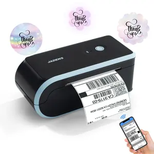 JADENS Bluetooth Thermal Shipping Label Printer C10, Ink-Free, Multi-platform Compatible, Mobile/PC, 4x6'' & More Size Labels