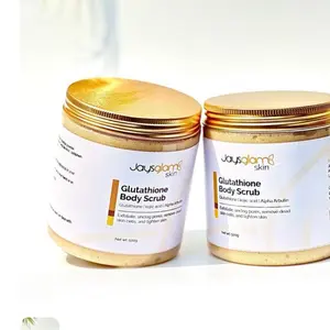 Glutathione Body Scrub with Kojic Acid, Grape Seed Oil, and Alpha Arbutin