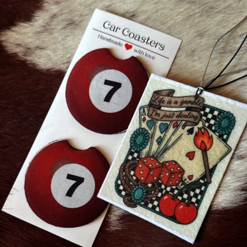 Western car freshener & car coasters Autos, Cars Accessories, Auto Accessories