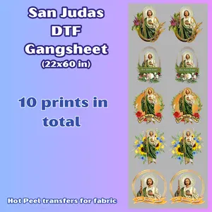 G32 San Judas DTF Gang Sheet for shirts