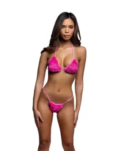 6811 - Faux Fur Cuddle Bikini Set