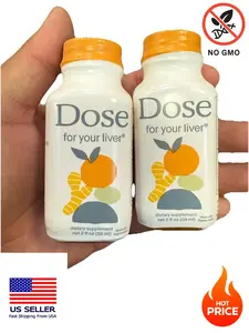 4x DOSE Liver Support Supplement Shot for Fatty Liver Enzyme Function Cleanse 2oz