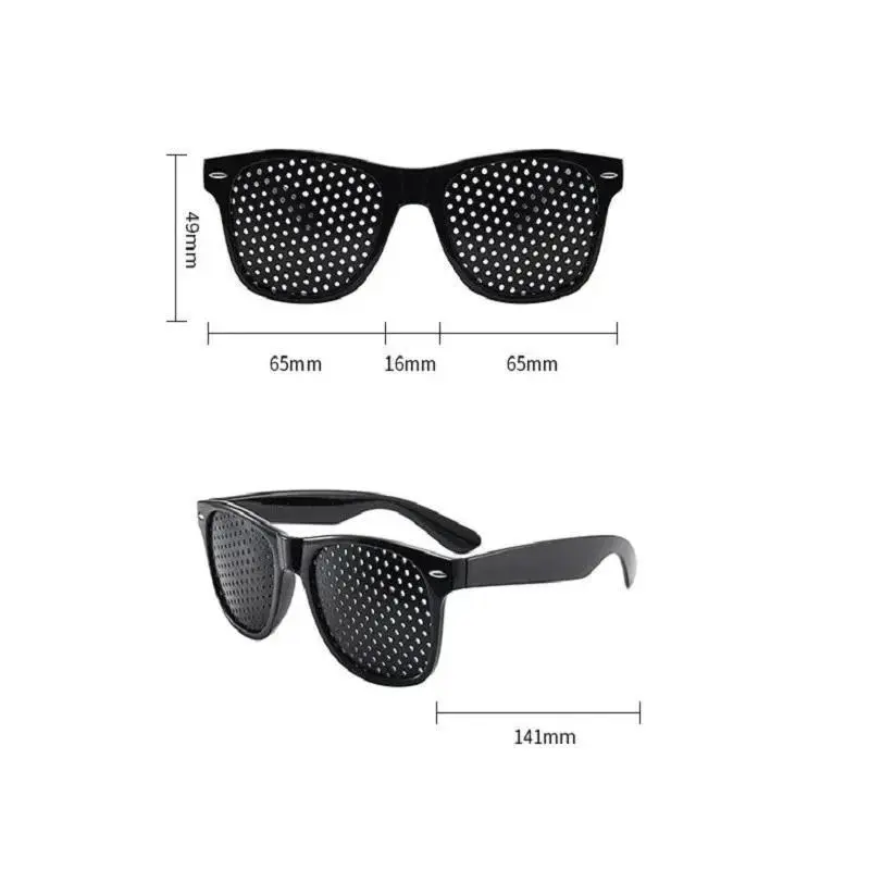 Pinhole Vision Correction Glasses for Men and Women - Clear Vision Guaranteed Modern Bifocals Eyeglass Sunglasses Casual Stylish Glasses Tinted Lens Eyeglasses