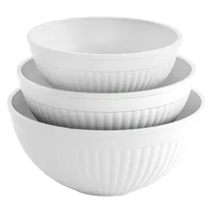 Nordic Ware White 3 Pc. Prep & Serve Mixing Bowl Set