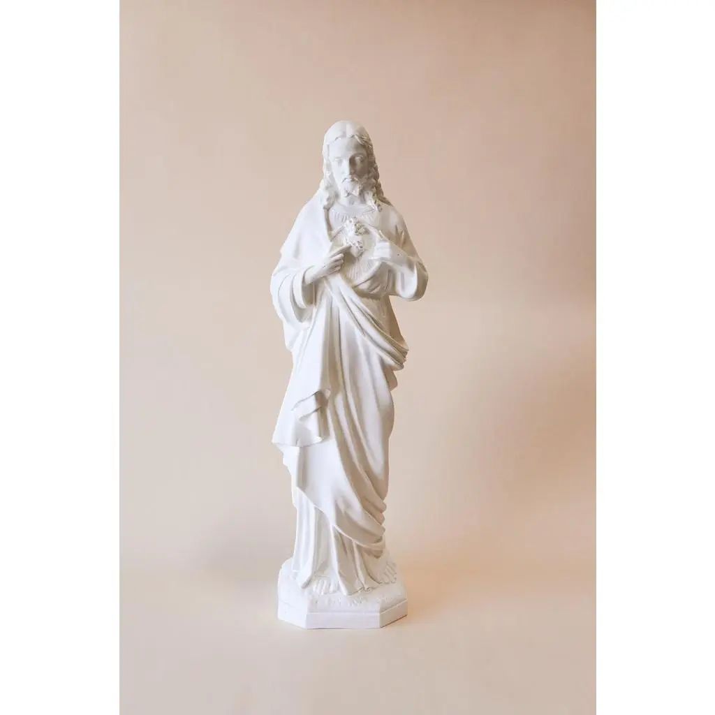 24" Outdoor Sacred Heart of Jesus Statue
