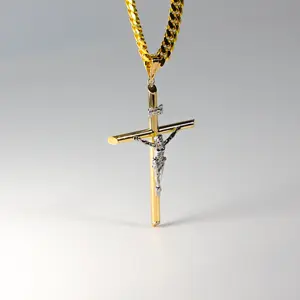 14K Gold Extra Large Crucifix Cross Pendant - Model 0847