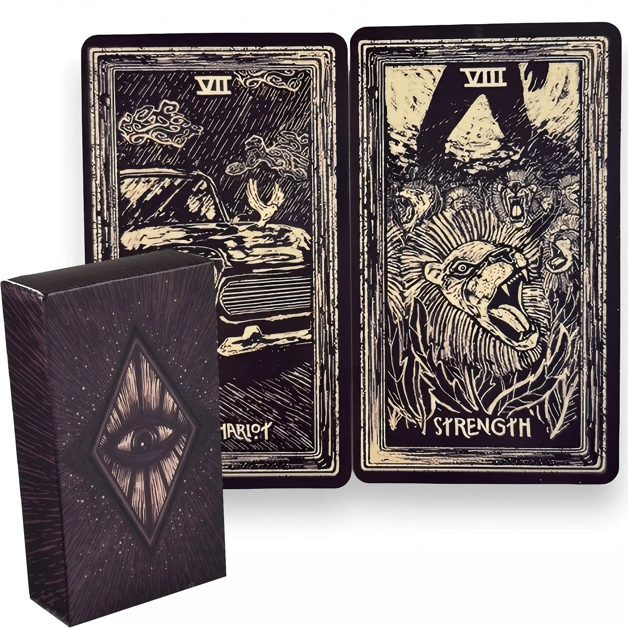 Tarot Card Set - Unique Eye Design Interactive Creative Tarot Card Game, Casual Table Game for Witchy Parties, Enhances Party Atmosphere, Mystic Must-Have