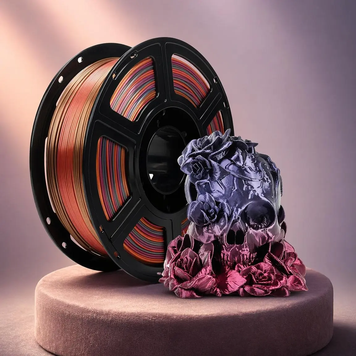Flashforge Silk  Waltz PLA Filament 1.75mm , 3D Printer Filament 1kg (2.2lbs) Spool, Smooth and Silky Texture 3D Printing Filament, Dimensional Accuracy +/- 0.02mm tiktokshopbacktoschool