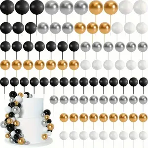 Colorful Ball Cake Decorations, Foam Balls Cake Topper, Cake Decorating Supplies, Wedding Anniversary Birthday Christmas Halloween Thanksgiving Party Supplies