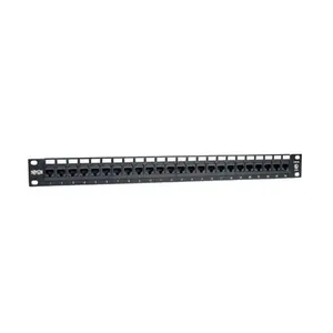 Tripplite TRPN052-024 24-Port 1U Rackmount Cat5e 110 568B RJ45 Ethernet TAA Patch Panel